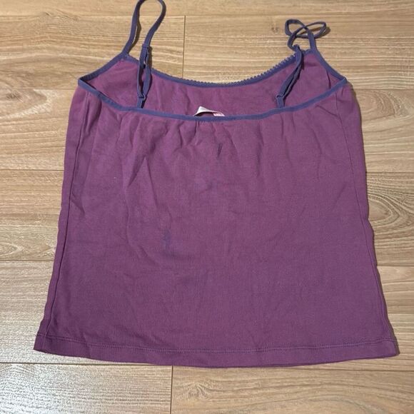 Vintage Victoria's Secret Purple Tank Top Size Small Has super cute trim and so - Picture 4 of 8